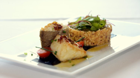 Prato de assinatura do Madre de Agua Restaurante