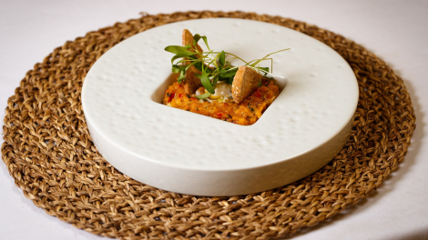 Prato de assinatura do Restaurante Quinta da Pacheca