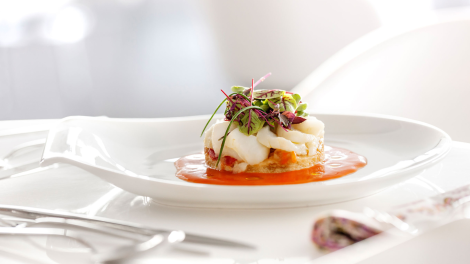 Prato de assinatura do River Lounge Restaurante 