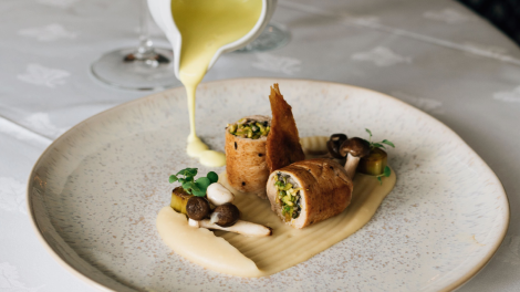 Prato regional do Restaurante Terraçus Winery