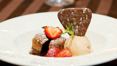 Prato de assinatura do Restaurante Vindouro inspirado na região do Douro